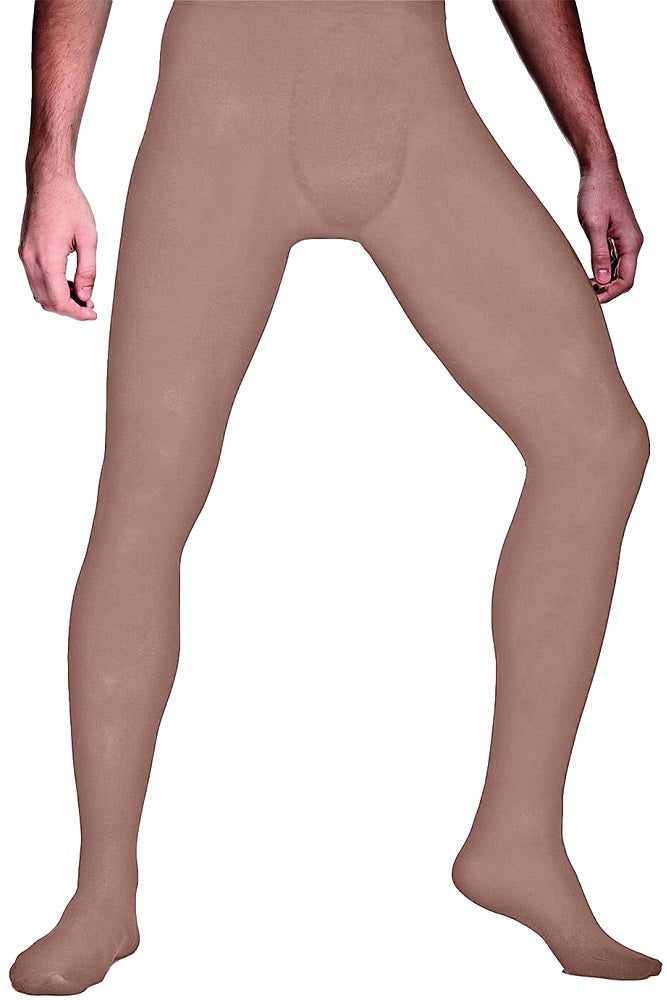 Dicke Männerstrumpfhose aus Microfaser 60 DEN Beige Rocky